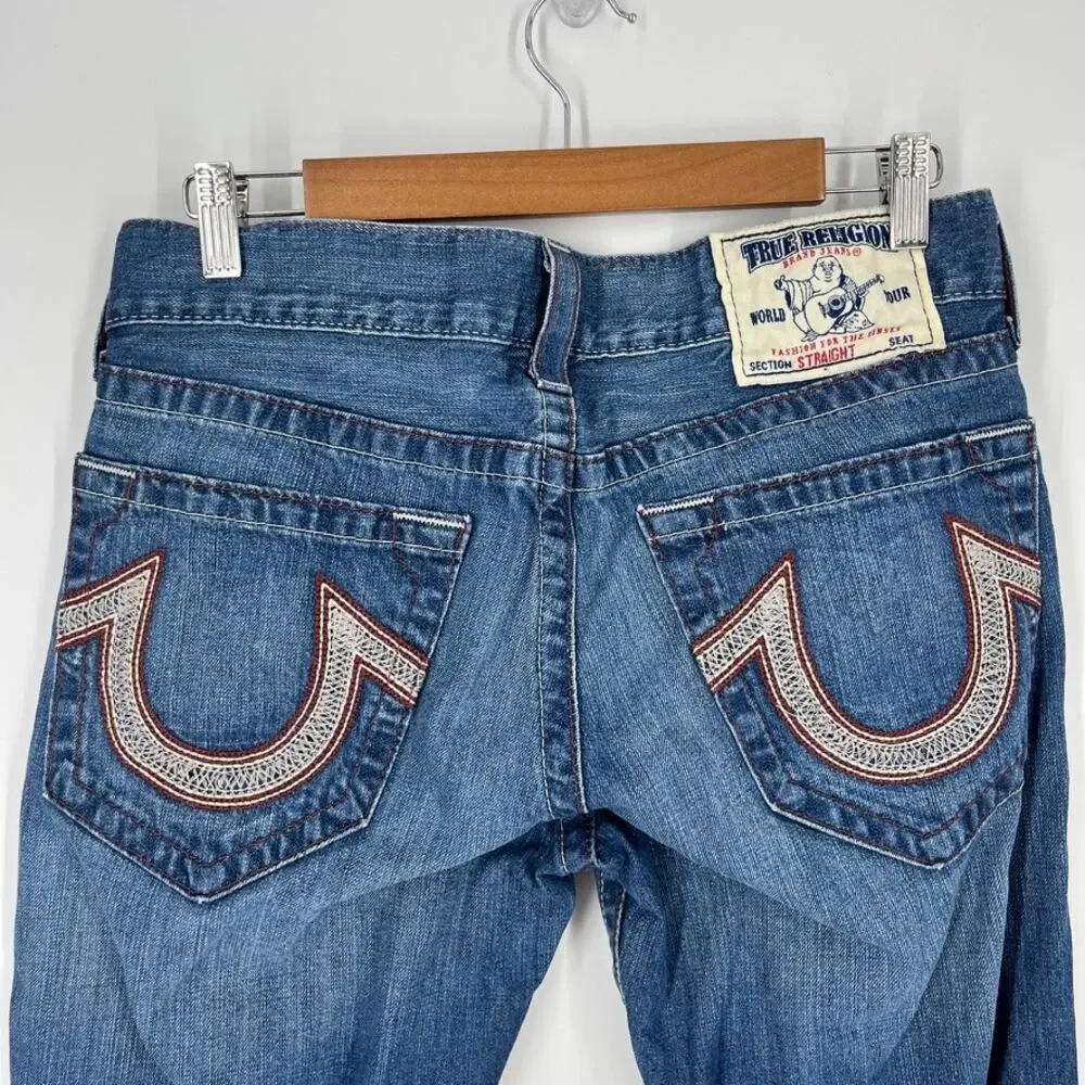 Vintage Mens True Religion Jeans Horseshoe 31 x 29 USA Straight